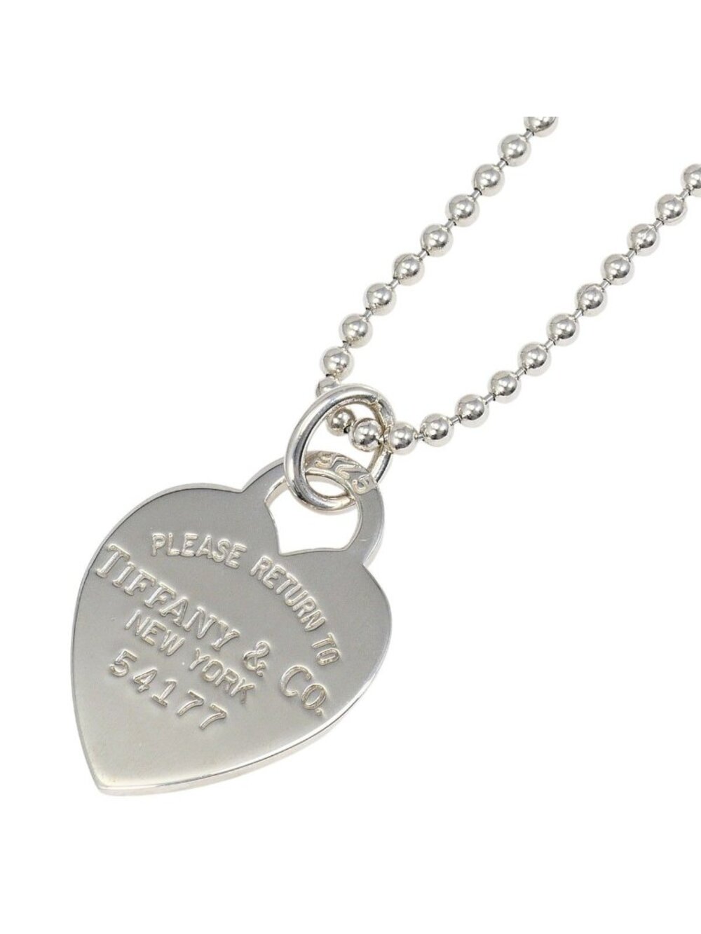 Tiffany & Co Return to Tiffany Heart Tag 925 Sterling Silver Necklace 86